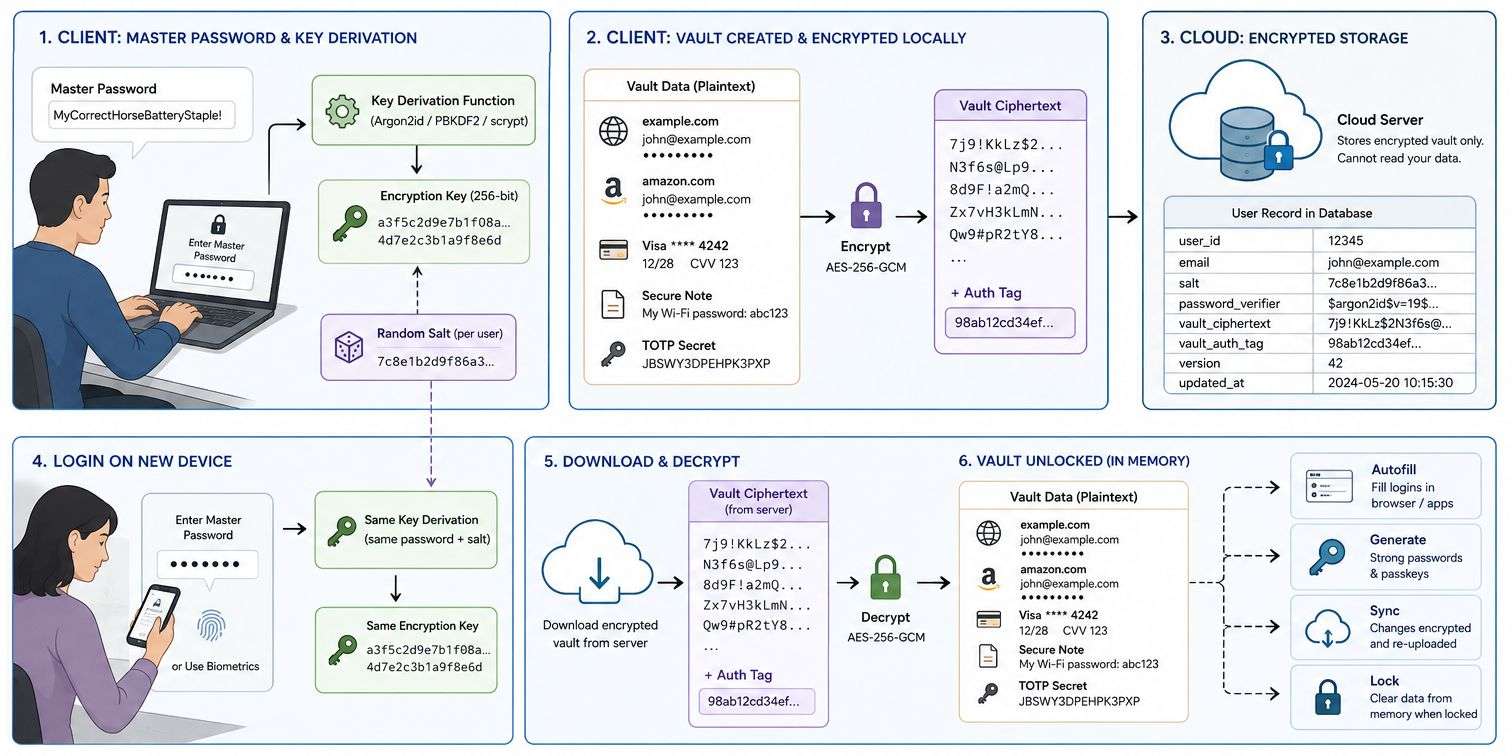Inside Password Vaults: How Modern Password Managers Actually Work